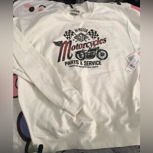 Golden Hour Sweatshirt unisex new with tags off-white motorcycle print